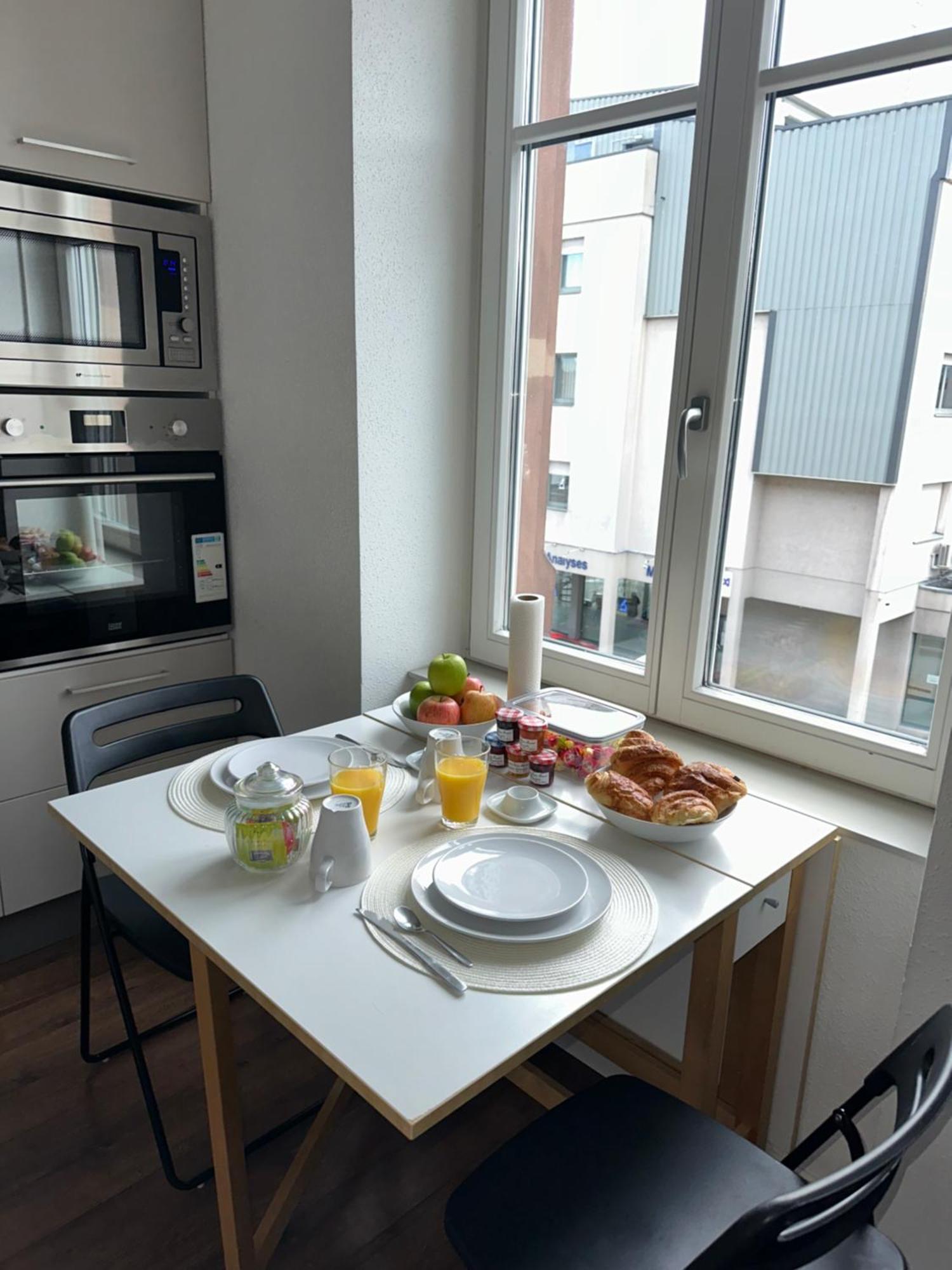 # Le 3 # Joli Appartement T3 Mulhouse Centre, Neuf, Calme Et Tout Equipe מראה חיצוני תמונה