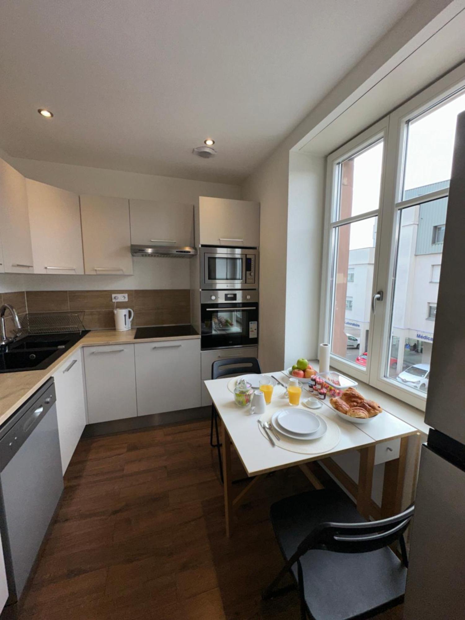 # Le 3 # Joli Appartement T3 Mulhouse Centre, Neuf, Calme Et Tout Equipe מראה חיצוני תמונה